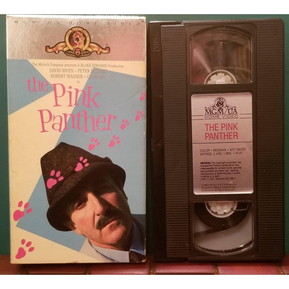 1963 The Pink Panther VHS David Niven Peter Sellers Robert Wagner Blake Edwards